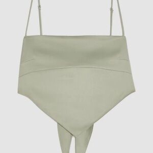 DANIELLE BERNSTEIN Sage Green Crop Top